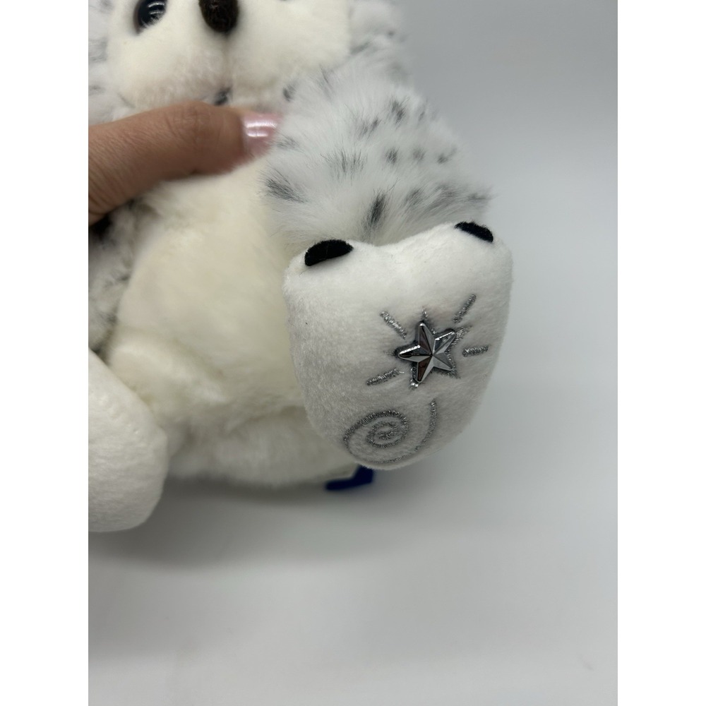 Russ Shining Stars Snowy Owl Plush Toy 8" White Black Spotted Stuffed Animal - Picture 3 of 8